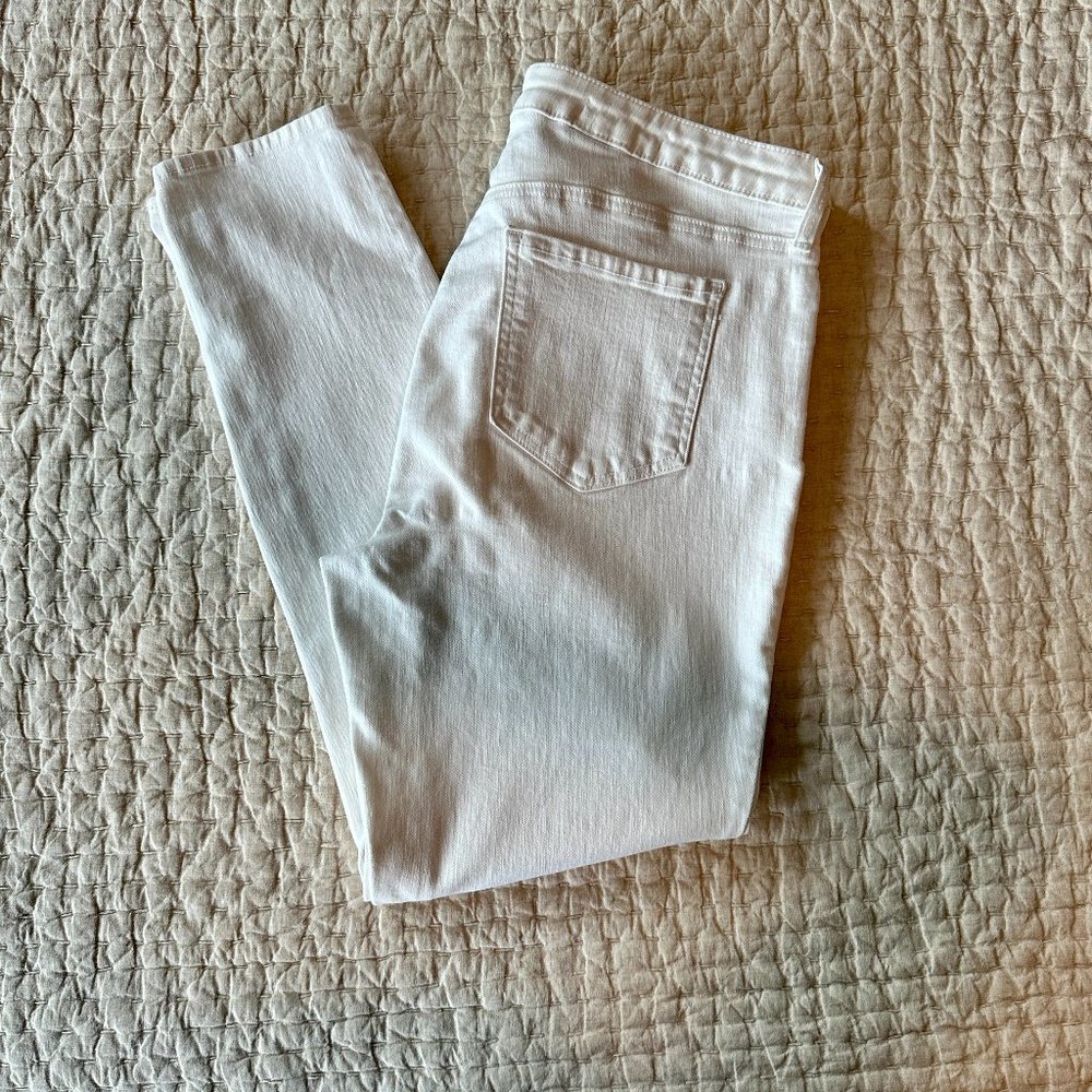 White NYDJ Ami Skinny Jeans